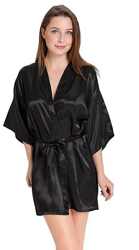 Robe Silk Women - Sexy Zijde Satijn Night Kimono Badjas