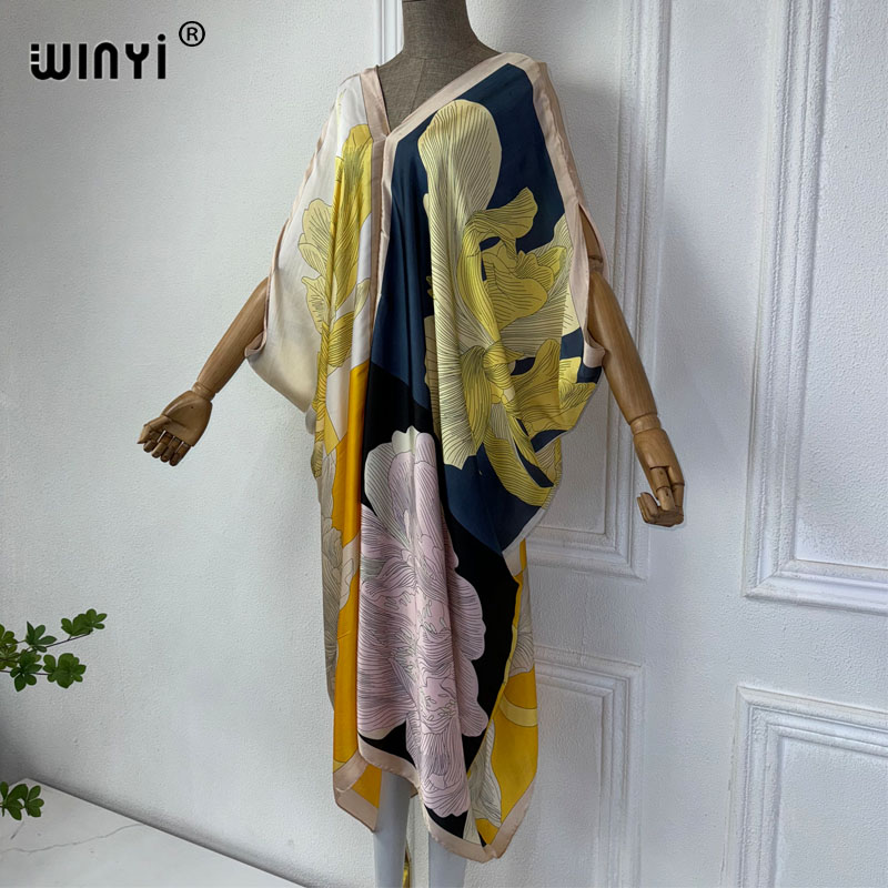Winyi Zomer Afrikaanse V-Hals  - Robe Silk Women recensie en prijs