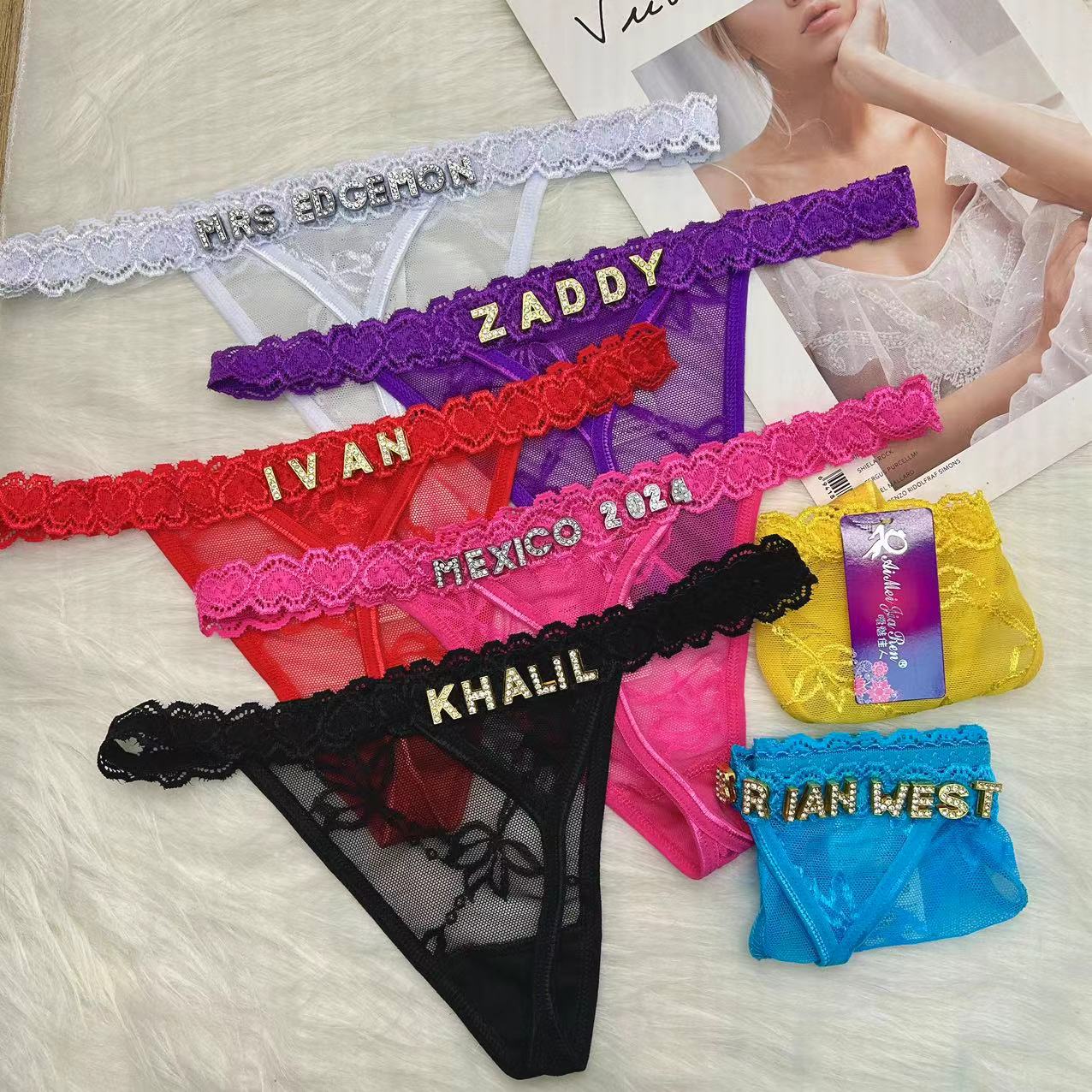 Aangepaste Strings Met Naam Vo - Thong Bikini Women recensie en prijs