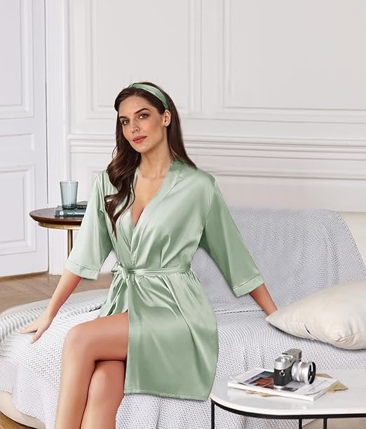 Sexy Zijde Satijn Night Kimono - Robe Silk Women recensie en prijs