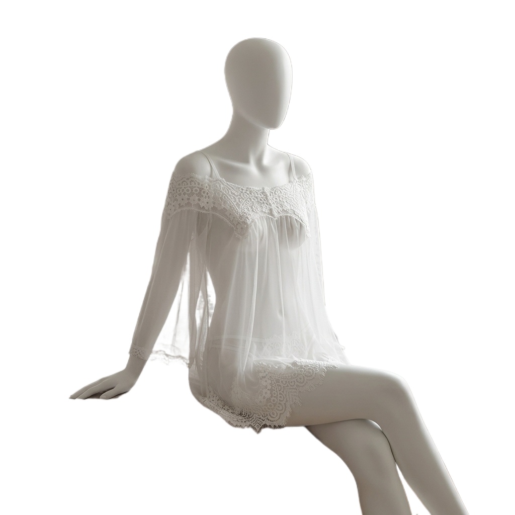 Zwarte babydoll-lingerie voor  - Babydoll Chemise Night recensie en prijs
